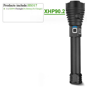 300000 lm xhp90.2 most powerful led flashlight torch usb xhp50 rechargeable tactical flashlights 18650 or 26650 hand lamp xhp70