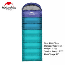 Load image into Gallery viewer, Naturehike Outdoor camping adult Sleeping bag waterproof keep warm three season spring summer sleeping bag for Camping Travel
