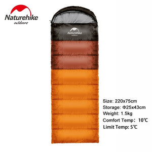 Naturehike Outdoor camping adult Sleeping bag waterproof keep warm three season spring summer sleeping bag for Camping Travel