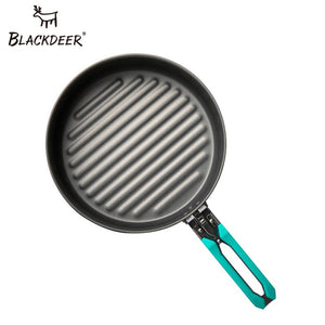 BLACKDEER Outdoor Camping Tableware Set Backpacking Picnic 2 Pot 1 Frypan 1 Kettle Alumina Durable Cookware  Folding Cooking Set