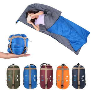 Lixada 190 * 75cm Outdoor Camping Bag Hiking Sleeping Bag Multifunctional Ultra-light Envelope Hooded Sleeping Bed Lazy Bag