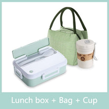 Load image into Gallery viewer, Microwave oven Lunch Box With Tableware Cup Leakproof Portable Food Container Office School Hiking Camping Kids Health Bento Box
