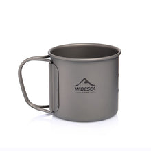 Load image into Gallery viewer, Widesea Camping Mug Titanium Cup Tourist Tableware Picnic Utensils Outdoor Kitchen Equipment Travel Cooking set Cookware Hiking
