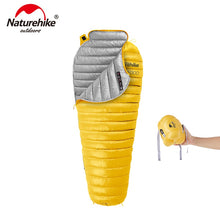 Load image into Gallery viewer, Naturehike CW300 Ultralight Outdoor  White Goose Down Mummy Sleeping Bag  NH18S300-D
