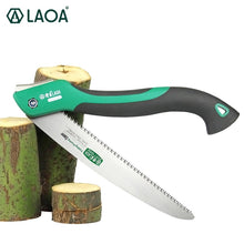 Load image into Gallery viewer, LAOA 10 inch 7T/9T/12T Wood Folding Saw Outdoor For Camping SK5 Grafting Pruner for Trees Chopper Garden Tools Unility Knife
