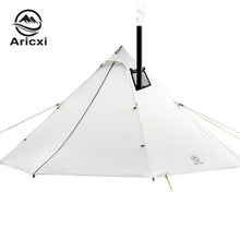 Load image into Gallery viewer, 3-4 Person Ultralight Outdoor Camping Teepee 20D Silnylon Pyramid Tent Large Rodless Tent Backpacking Hiking Tents
