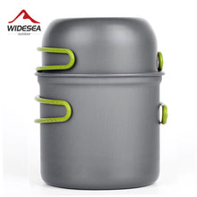 Load image into Gallery viewer, Ultralight Camping Cookware Utensils outdoor tableware set Hiking Picnic Backpacking Camping Tableware Pot Pan 1-2persons
