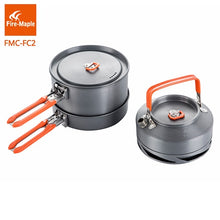 Load image into Gallery viewer, Fire Maple Camping Utensils Dishes Cookware Set Picnic Hiking Heat Exchanger Pot Kettle FMC-FC2 Outdoor Tourism Tableware
