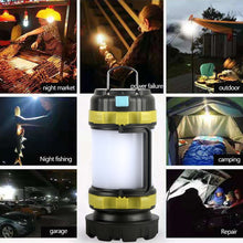 Load image into Gallery viewer, Camp Lamp LED Camping Light USB Rechargeable Flashlight Dimmable Spotlight Work Light Waterproof Searchlight Emergency Torch
