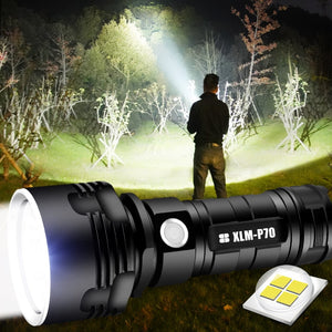 SHEN Ultra Powerful LED Flashlight L2 XHP50 Tactical Torch USB Rechargeable Linterna Waterproof Lamp Ultra Bright Lantern