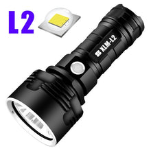 Load image into Gallery viewer, SHEN Ultra Powerful LED Flashlight L2 XHP50 Tactical Torch USB Rechargeable Linterna Waterproof Lamp Ultra Bright Lantern
