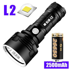 Load image into Gallery viewer, SHEN Ultra Powerful LED Flashlight L2 XHP50 Tactical Torch USB Rechargeable Linterna Waterproof Lamp Ultra Bright Lantern
