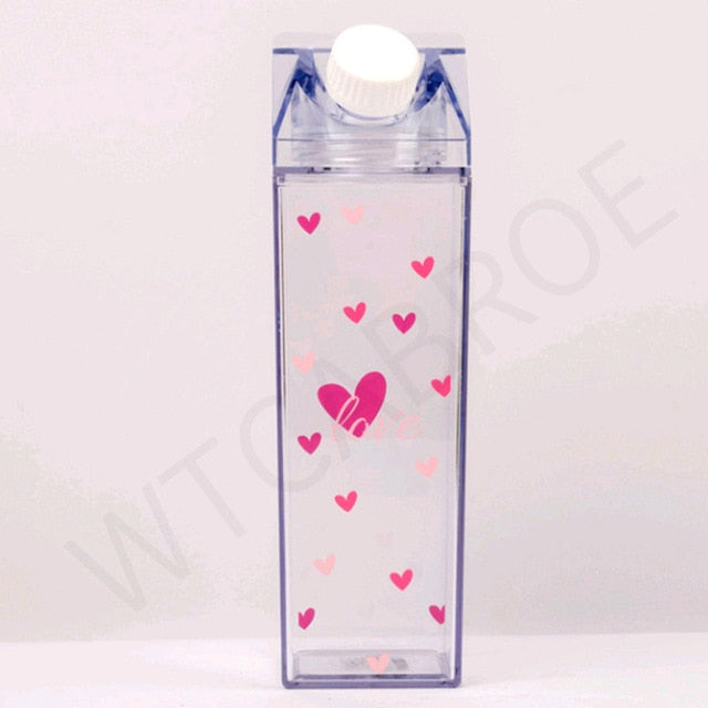 My 500ml Outdoor Sport Kitchen Transparent Milk Water Bottle Drinkware Creative Climbing Tour Hiking Adults Sport Water Bottles