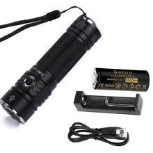 Load image into Gallery viewer, Sofirn SP33 LED Flashlight Powerful Torch 3000lm IPX8 26650 18650 CREE XHP50.2 Light LED Portable Lamp Power Indicator Lanterna
