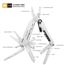 Load image into Gallery viewer, New Multitools Folding Plier EDC Scissors Camping Multi Tools Pliers Screwdriver Bits Multifunctional EDC Tool Knife Survival
