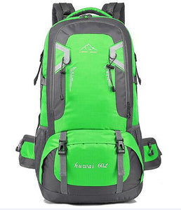 60L waterproof unisex men backpack travel pack sports bag pack Outdoor Climbing Mountaineering Hiking Camping backpack for male