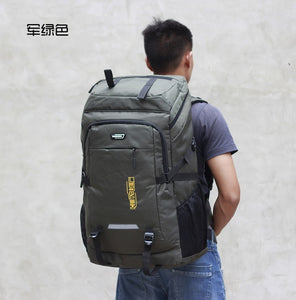 80L waterproof  unisex men backpack travel pack sports bag pack Outdoor Mountaineering Hiking Climbing Camping backpack for male