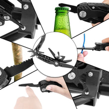 Load image into Gallery viewer, 11 IN 1 Multifunctional Swiss Folding Knife Plier Stainless Steel Army Knives Pocket Hunting Outdoor Camping Survival Knife Tool
