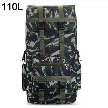 Load image into Gallery viewer, 110L 130L Men Hiking Bag Camping Backpack Large Army Outdoor Climbing Trekking Travel Rucksack Tactical Bags Luggage XA860WA
