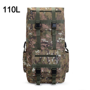 110L 130L Men Hiking Bag Camping Backpack Large Army Outdoor Climbing Trekking Travel Rucksack Tactical Bags Luggage XA860WA