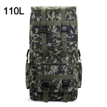 Load image into Gallery viewer, 110L 130L Men Hiking Bag Camping Backpack Large Army Outdoor Climbing Trekking Travel Rucksack Tactical Bags Luggage XA860WA
