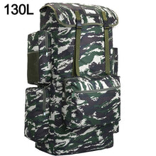 Load image into Gallery viewer, 110L 130L Men Hiking Bag Camping Backpack Large Army Outdoor Climbing Trekking Travel Rucksack Tactical Bags Luggage XA860WA
