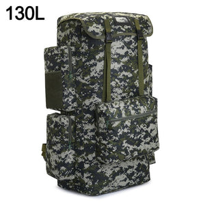 110L 130L Men Hiking Bag Camping Backpack Large Army Outdoor Climbing Trekking Travel Rucksack Tactical Bags Luggage XA860WA