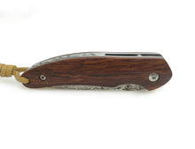 Load image into Gallery viewer, Handmade Folding Pocket Knife Damascus Red Wood Handle Tactical Survival EDC Knives Utility Outdoor Hunting Camping Multi Tools
