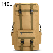 Load image into Gallery viewer, 110L 130L Men Hiking Bag Camping Backpack Large Army Outdoor Climbing Trekking Travel Rucksack Tactical Bags Luggage XA860WA
