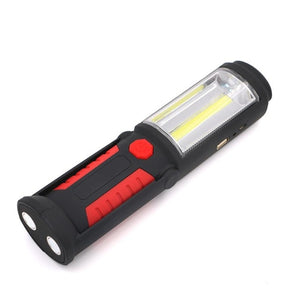 USB Rechargeable COB LED Flashlight COB light strip +1LED Torch Work Hand Lamp lantern Magnetic Waterproof Emergency LED Light