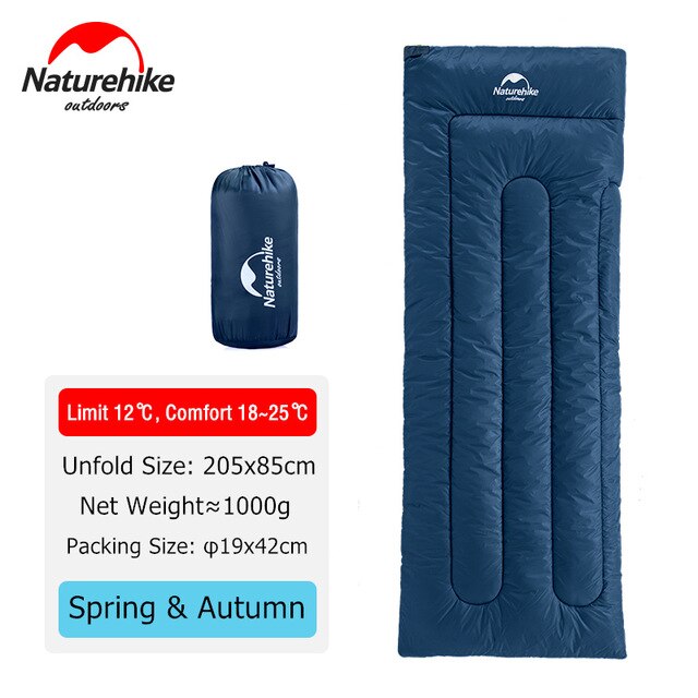 Naturehike Sleeping Bag Ultralight Compact Waterproof Cotton Sleeping Bag Backpacking Hiking Camping Sleeping Bag Camping Gear