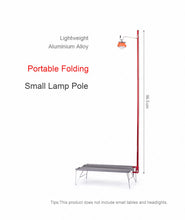 Load image into Gallery viewer, Naturehike outdoor camping picnic portable light pole lamp pole travel aluminum alloy folding camp tent lantern light pole
