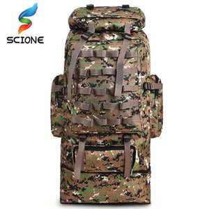 100L Large Capacity Outdoor Tactical Backpack Mountaineering  Camping Hiking Military Molle Water-repellent Tactical Bag