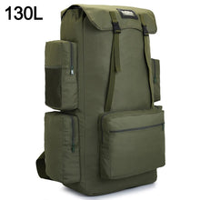 Load image into Gallery viewer, 110L 130L Men Hiking Bag Camping Backpack Large Army Outdoor Climbing Trekking Travel Rucksack Tactical Bags Luggage XA860WA
