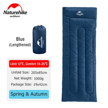 Load image into Gallery viewer, Naturehike Ultralight Cotton Sleeping Bag Lightweight Portable Summer Outdoor Waterproof Camping  Traveling Hiking Sleeping Bag
