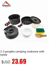 Load image into Gallery viewer, Widesea camping tableware cup bowl outdoor cooking set camping cookware travel tableware pincin set hiking cooking utensils
