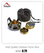 Load image into Gallery viewer, Widesea camping tableware cup bowl outdoor cooking set camping cookware travel tableware pincin set hiking cooking utensils
