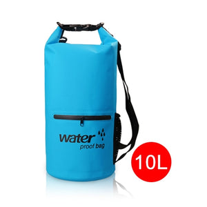 10L 20L Outdoor River trekking bag Double shoulder strap Swimming Waterproof Bags Ultralight Dry Organizers Drifting Kayaking