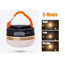 Load image into Gallery viewer, Mini Portable Camping Lights 10W LED Camping Lantern Waterproof Tents lamp Outdoor Hiking Night Hanging lamp USB Rechargeable
