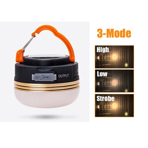 Mini Portable Camping Lights 10W LED Camping Lantern Waterproof Tents lamp Outdoor Hiking Night Hanging lamp USB Rechargeable