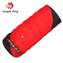 Load image into Gallery viewer, Jungle King  new camping winter outdoor hiking  camping sleeping bag cold envelope widening and thickening --18 wholesale 2.4kg
