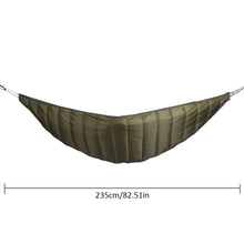 Load image into Gallery viewer, Outdoor Camping Full Length Hammock Underquilt Ultralight Winter Warm Under Quilt Blanket Cotton Hammock
