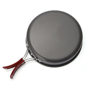 High quality Ultralight Camping Cookware Frying Pot outdoor tableware Picnic 2-3 Person Frying Pan Fry Pan Portable Single Pot