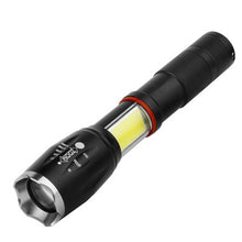 Load image into Gallery viewer, LED 8000 Lumens T6 Handheld Tactical Flashlight  COB Lantern Magnetic 6 Modes Water Resistant for Telescopic focusing work light
