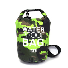 Load image into Gallery viewer, PVC Waterproof Dry Bag 5L 10L 20L 30L Camo Outdoor Diving Foldable Man Women Beach Swimming Bag Rafting River Ocean backpack
