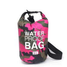 Load image into Gallery viewer, PVC Waterproof Dry Bag 5L 10L 20L 30L Camo Outdoor Diving Foldable Man Women Beach Swimming Bag Rafting River Ocean backpack
