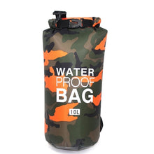 Load image into Gallery viewer, PVC Waterproof Dry Bag 5L 10L 20L 30L Camo Outdoor Diving Foldable Man Women Beach Swimming Bag Rafting River Ocean backpack
