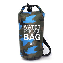 Load image into Gallery viewer, PVC Waterproof Dry Bag 5L 10L 20L 30L Camo Outdoor Diving Foldable Man Women Beach Swimming Bag Rafting River Ocean backpack
