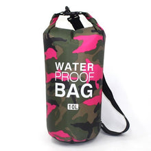 Load image into Gallery viewer, PVC Waterproof Dry Bag 5L 10L 20L 30L Camo Outdoor Diving Foldable Man Women Beach Swimming Bag Rafting River Ocean backpack
