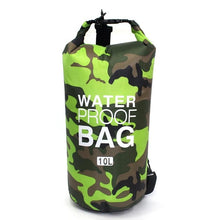 Load image into Gallery viewer, PVC Waterproof Dry Bag 5L 10L 20L 30L Camo Outdoor Diving Foldable Man Women Beach Swimming Bag Rafting River Ocean backpack
